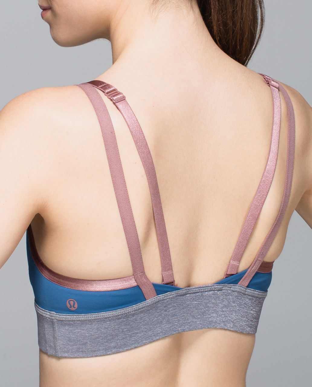 Lululemon If You're Lucky Bra - Hawk Blue / Heathered Slate / Bark Berry