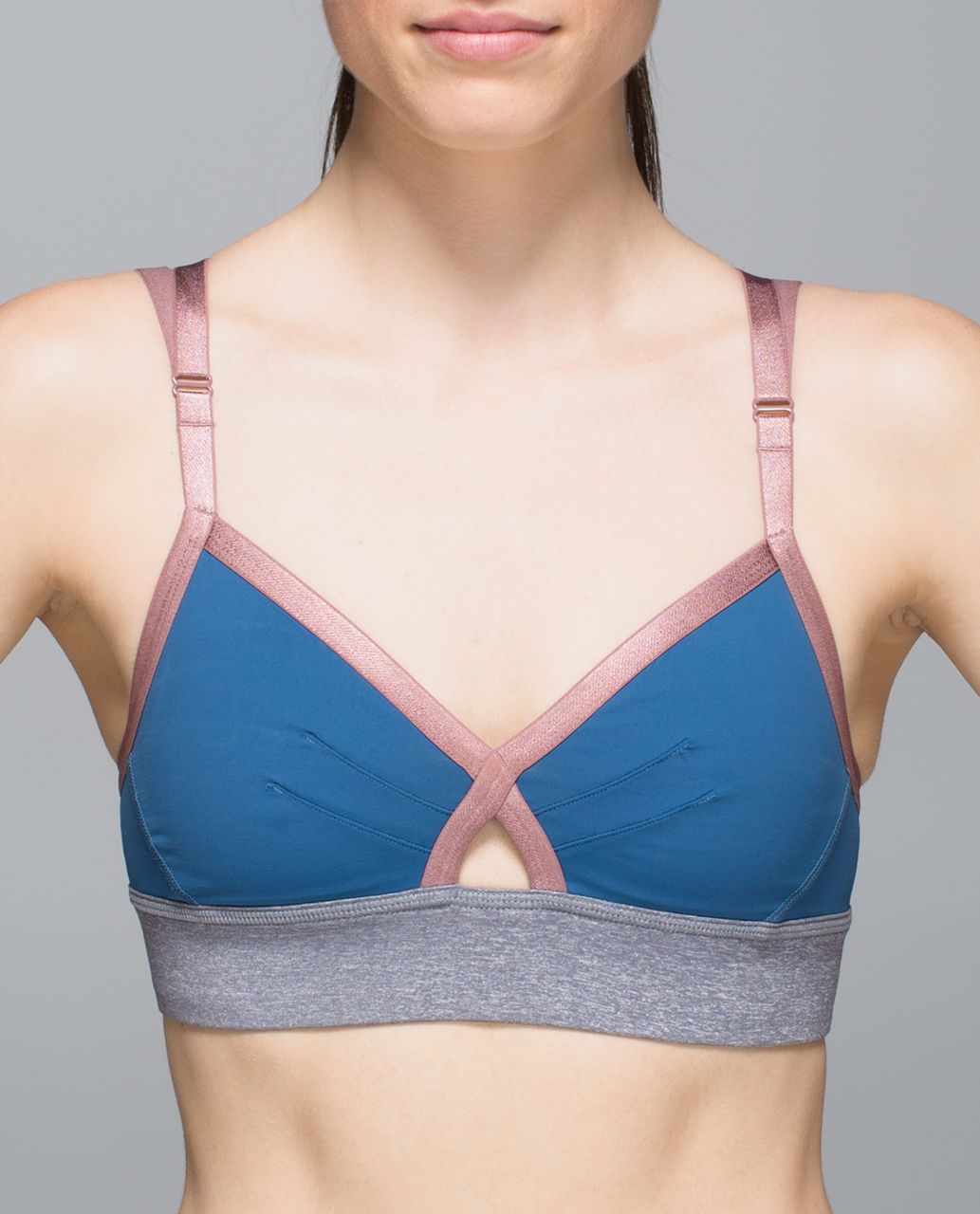 Lululemon If You're Lucky Bra - Hawk Blue / Heathered Slate / Bark Berry