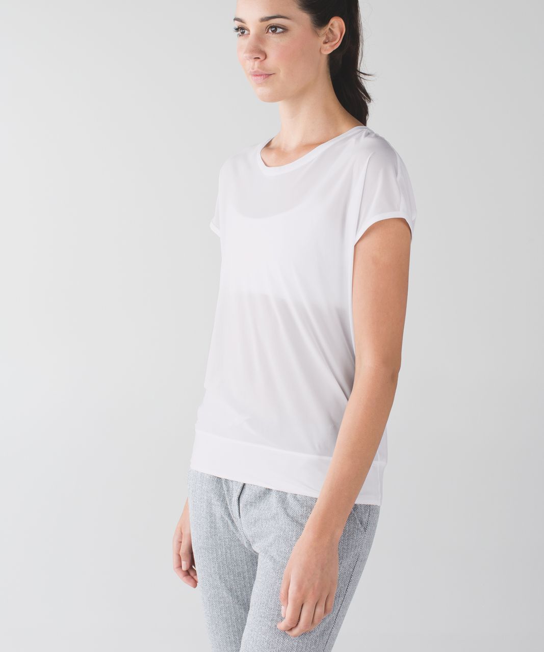 Lululemon If You're Lucky Short Sleeve Tee - White