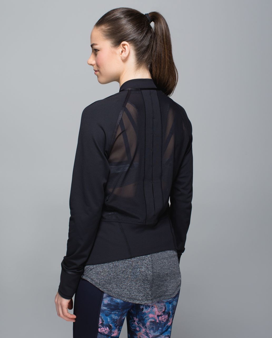 Lululemon Mesh on Mesh Jacket - Black - lulu fanatics