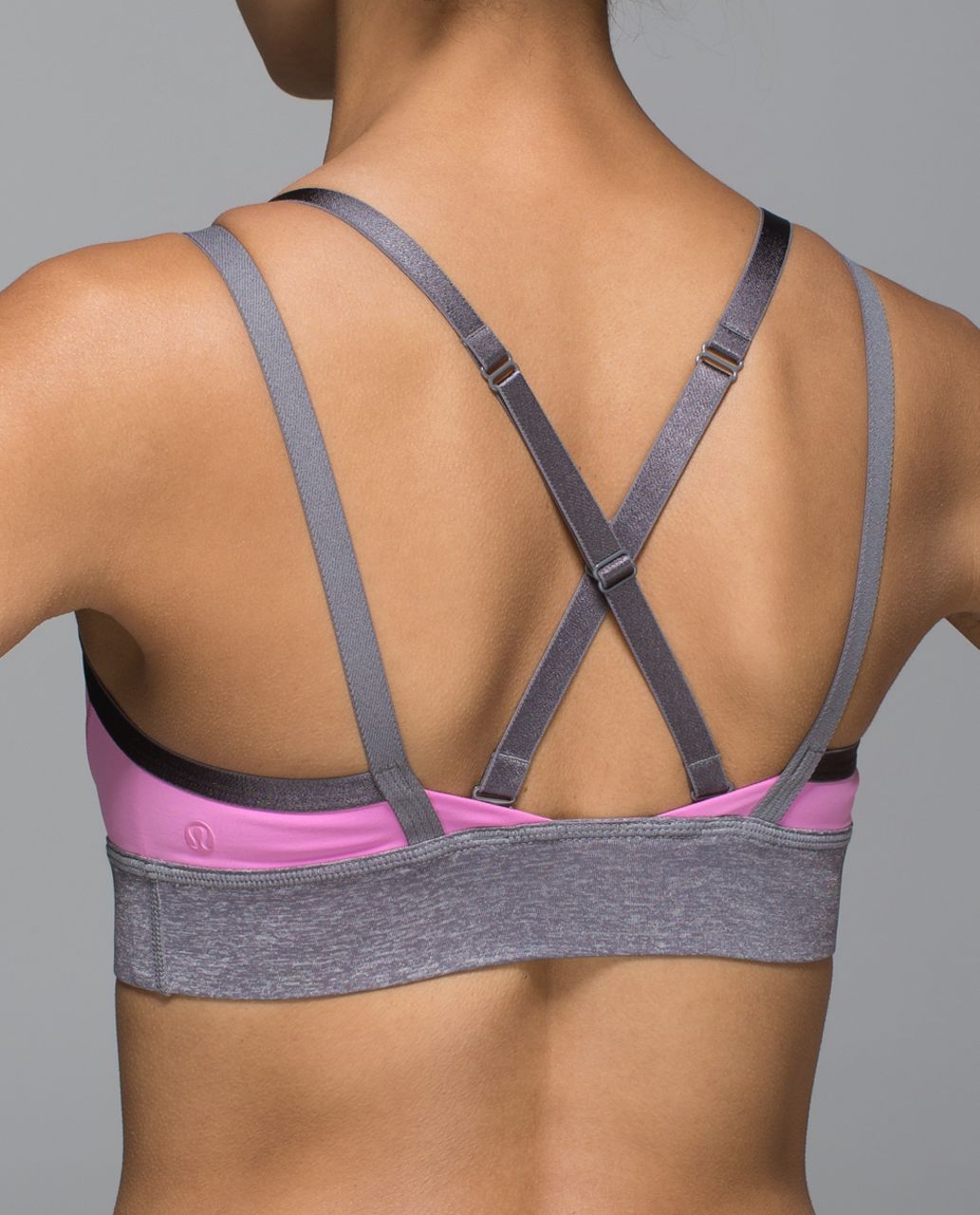 Lululemon If You're Lucky Bra - Vintage Pink / Heathered Slate