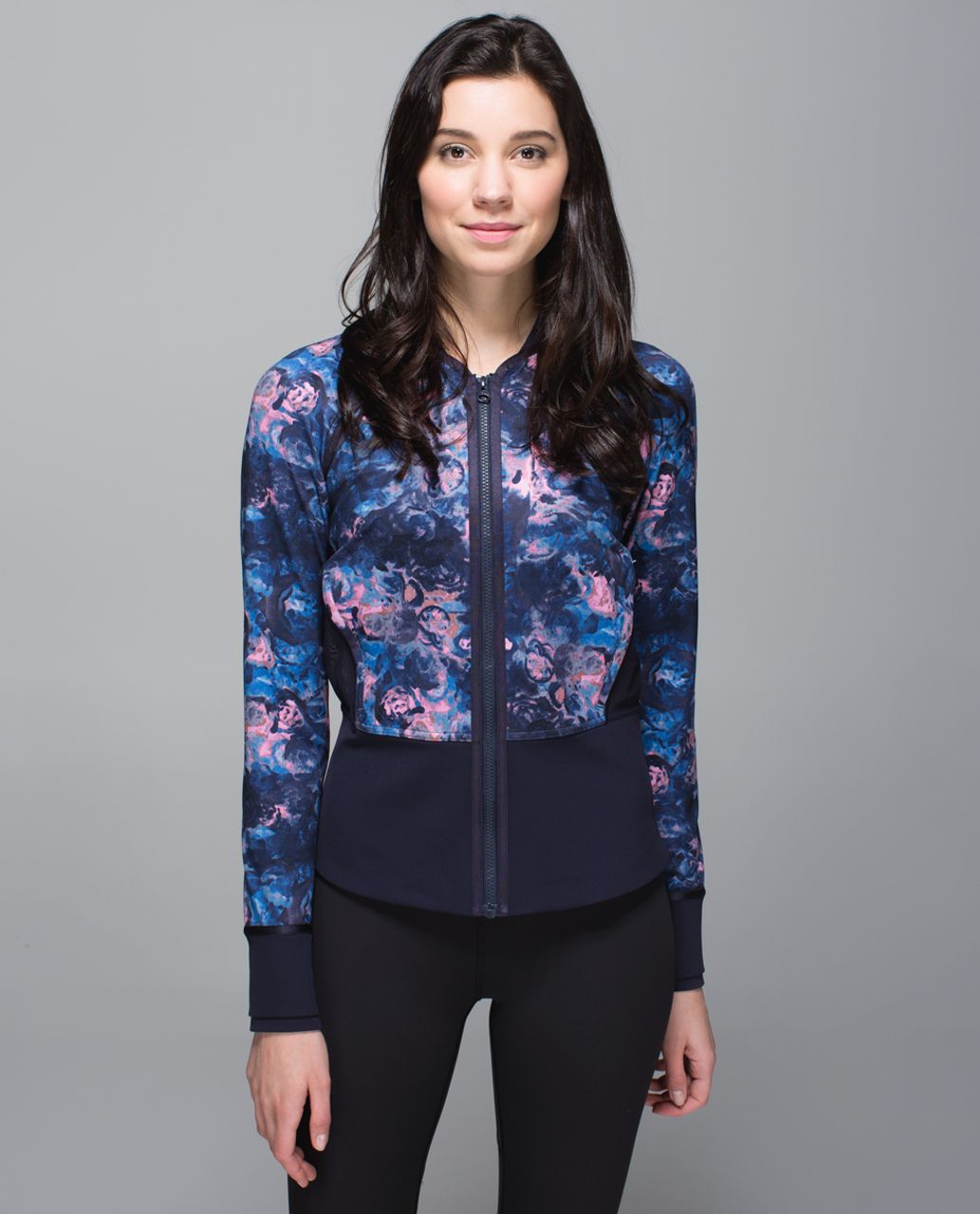 Lululemon If You're Lucky Jacket - Moody Mirage Bark Berry Deep Navy / Naval Blue