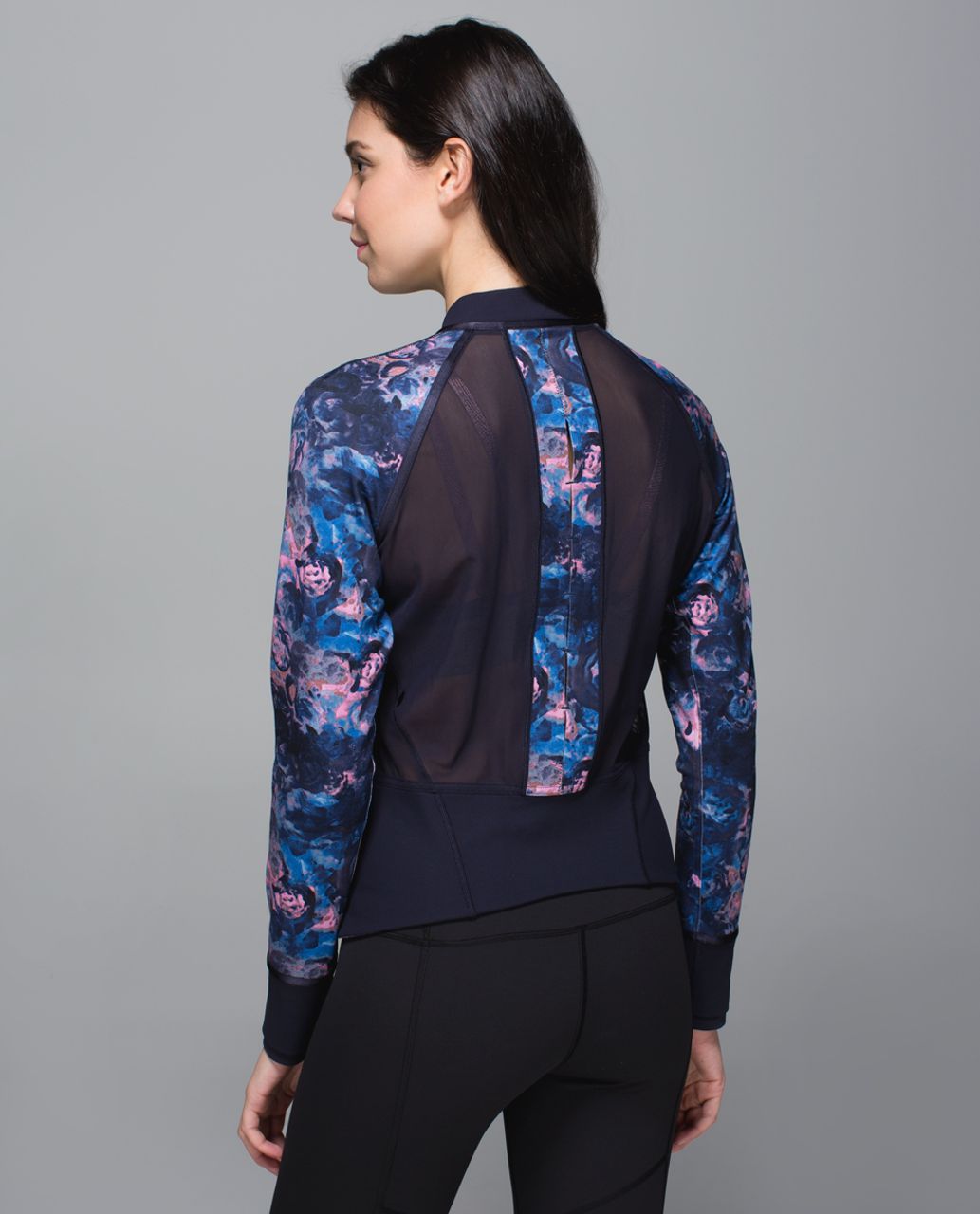 Lululemon If You're Lucky Jacket - Moody Mirage Bark Berry Deep Navy / Naval Blue