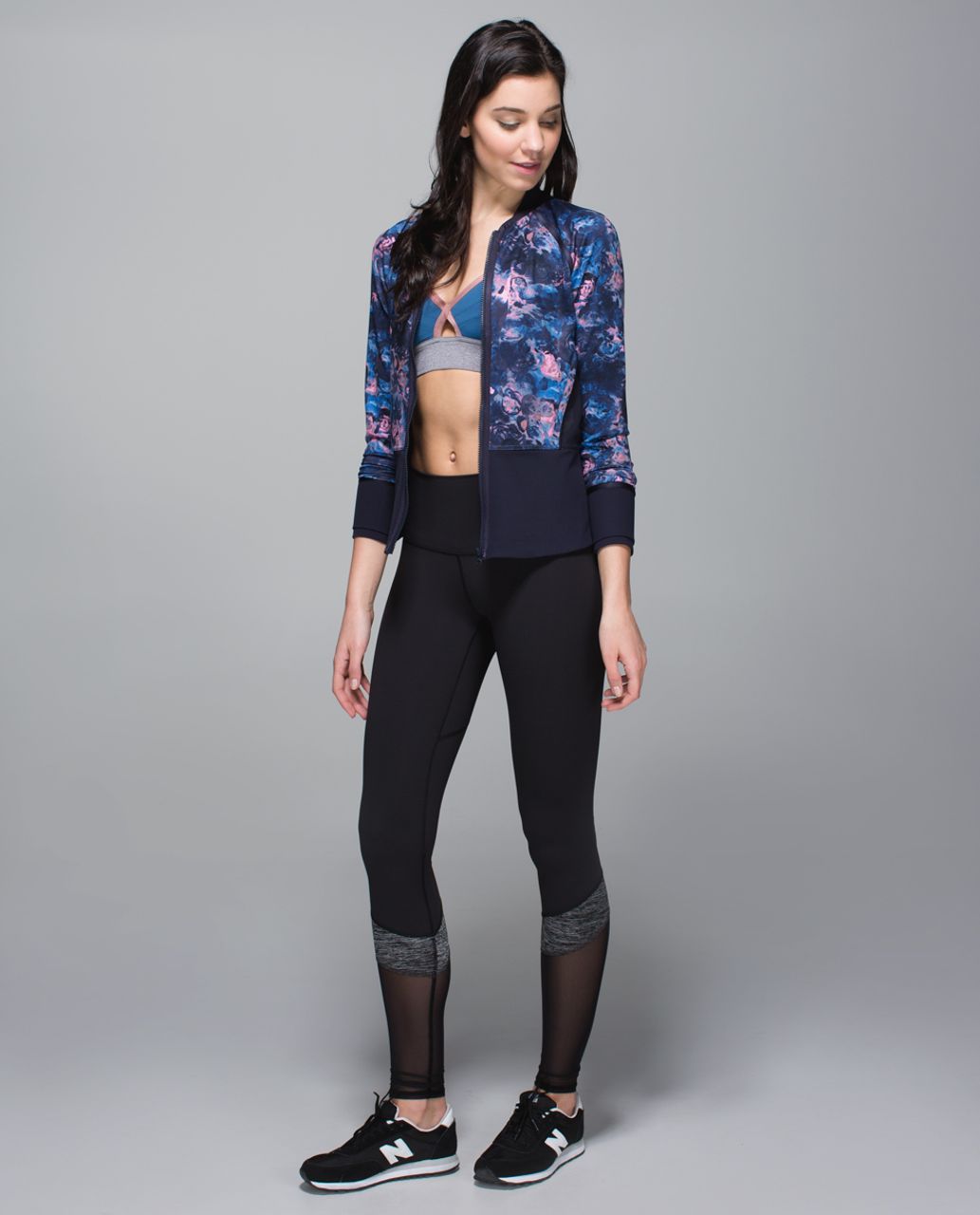 Lululemon If You're Lucky Jacket - Moody Mirage Bark Berry Deep Navy / Naval Blue