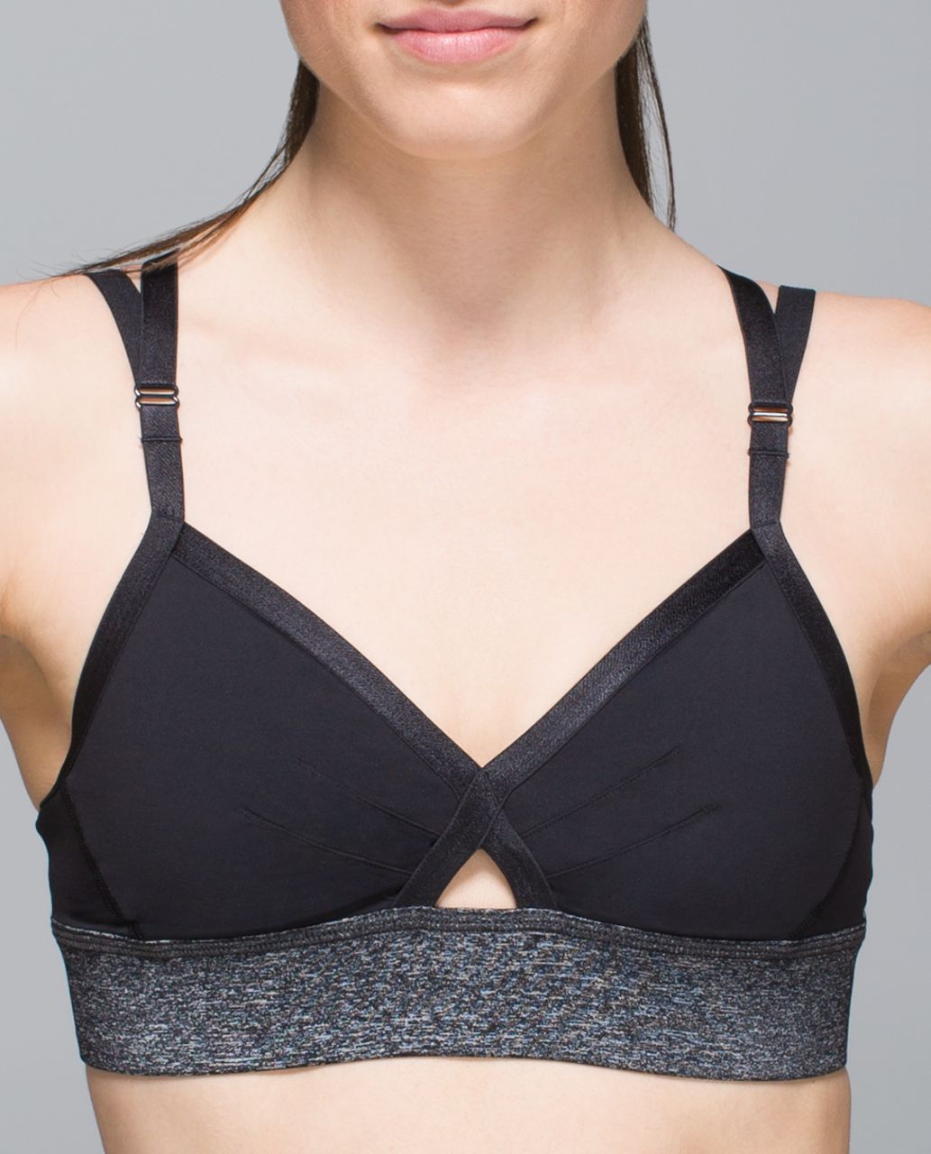 Lululemon If You're Lucky Bra - Black /  Heathered Black