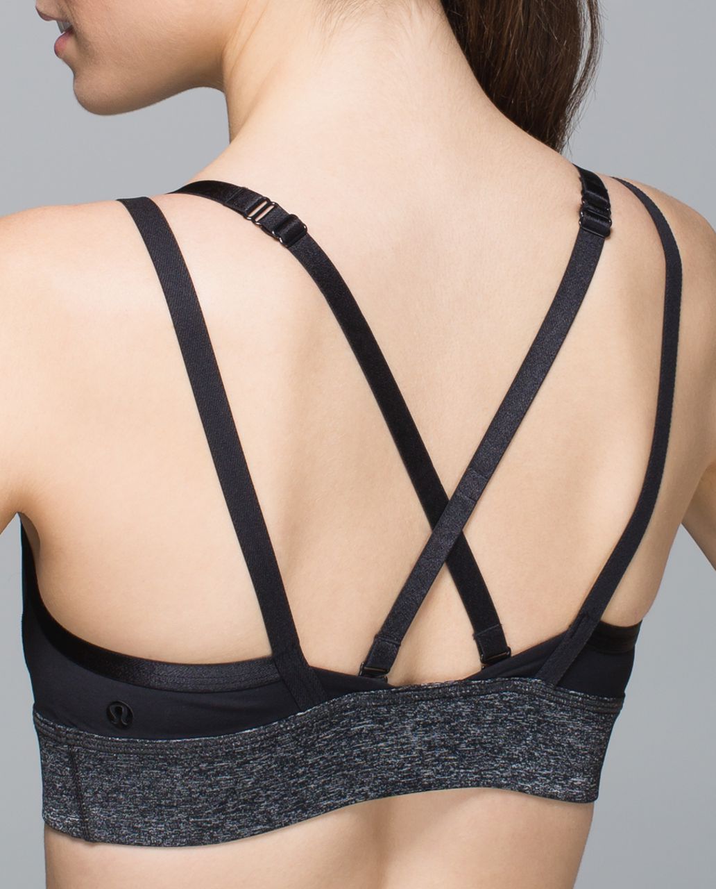 Lululemon If You're Lucky Bra - Black /  Heathered Black