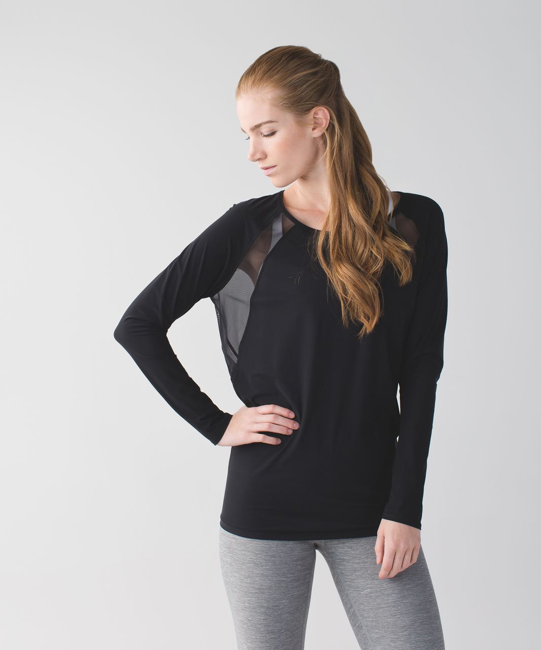 Lululemon If You're Lucky Long Sleeve Tee - Black - lulu fanatics