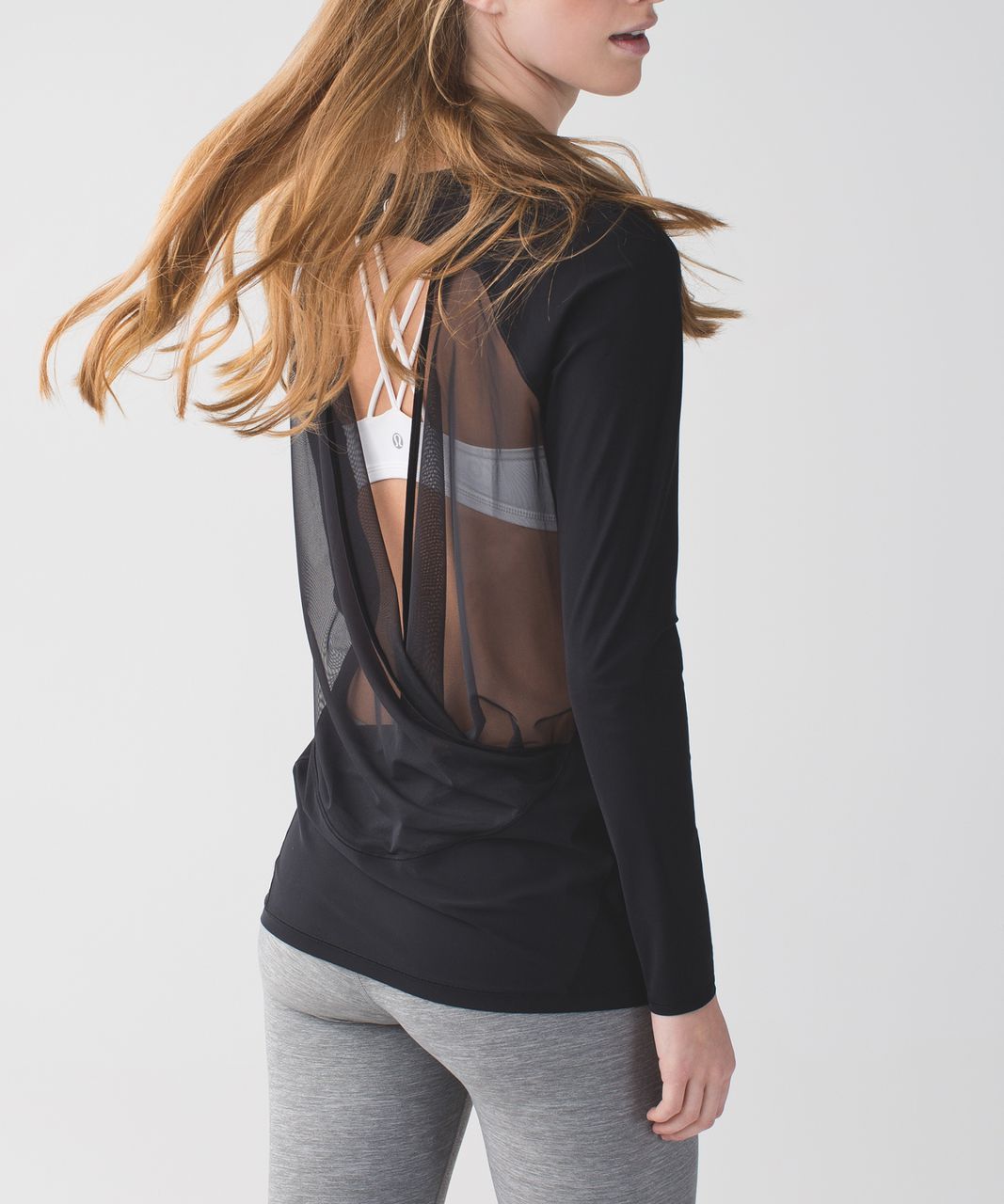 Lululemon Lightweight Mesh Reversible Yoga T-Shirt - Black - lulu fanatics