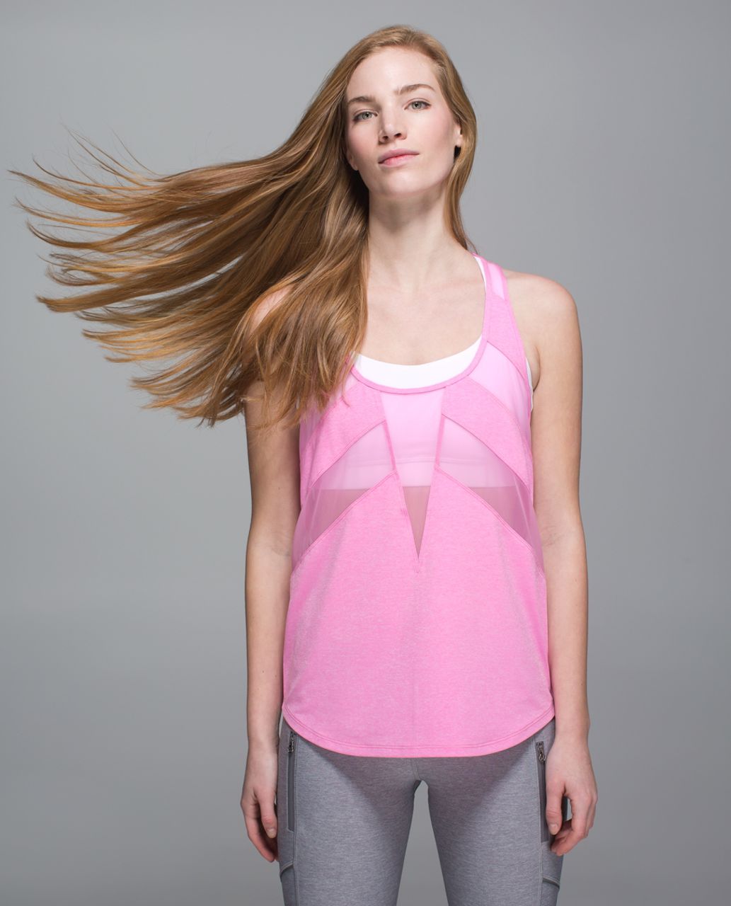 Lululemon If You're Lucky Tank - Heathered Vintage Pink / Vintage Pink / Raspberry Glo Light