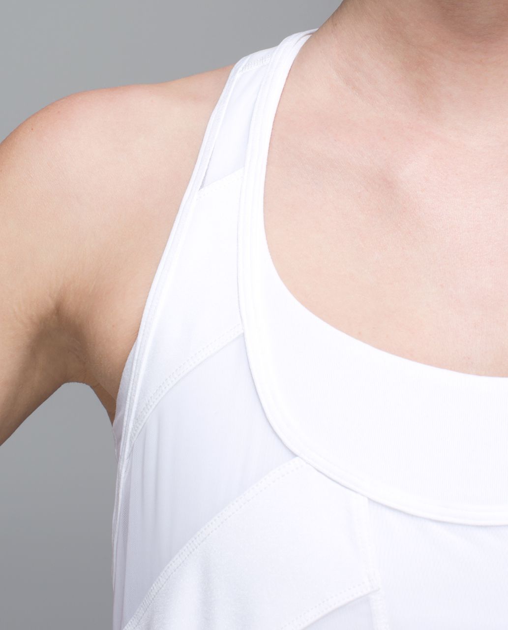 Lululemon If You're Lucky Tank - Heathered White / White / Raspberry Glo Light