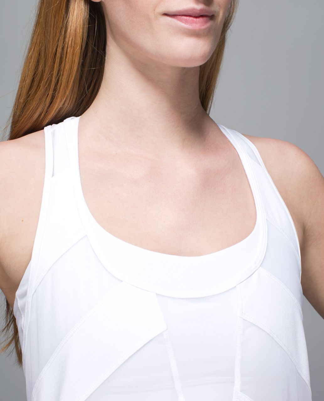 Lululemon If You're Lucky Tank - Heathered White / White / Raspberry Glo Light