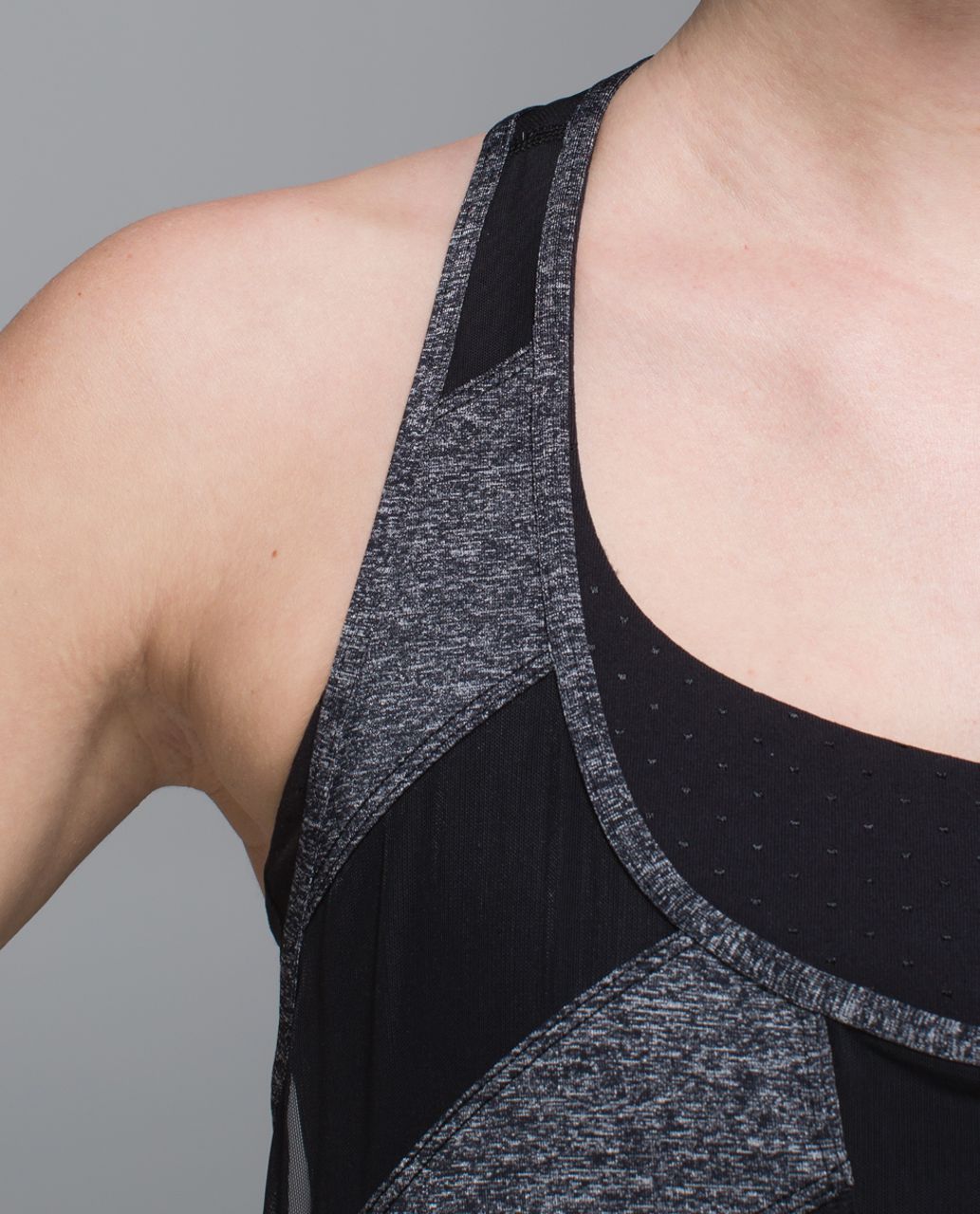 Lululemon If You're Lucky Tank - Heathered Black / Black / Raspberry Glo  Light - lulu fanatics