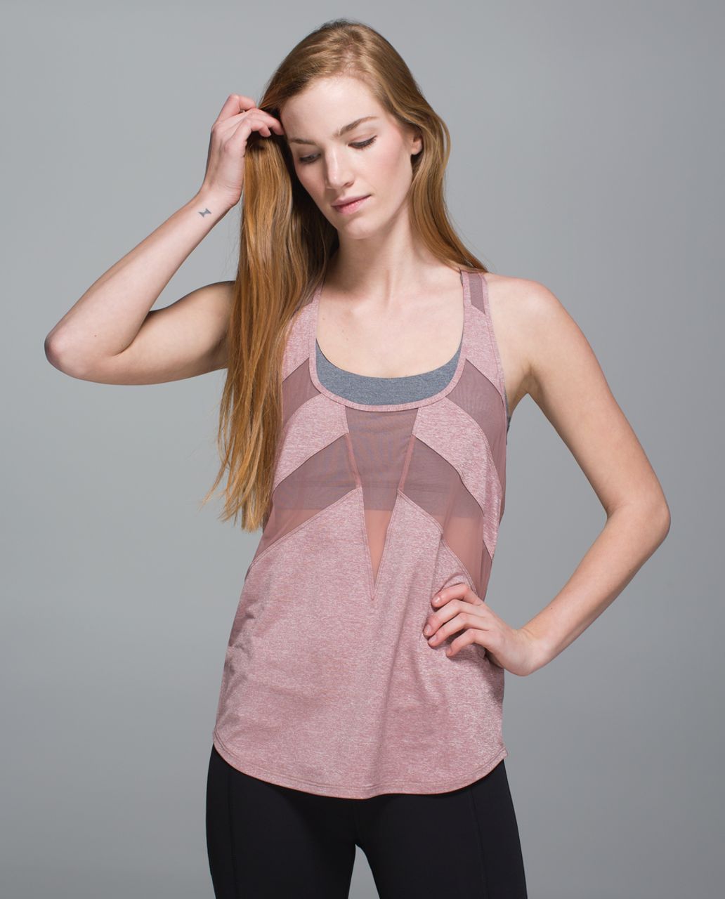 Lululemon If You're Lucky Tank - Heathered Bark Berry / Bark Berry / Raspberry Glo Light