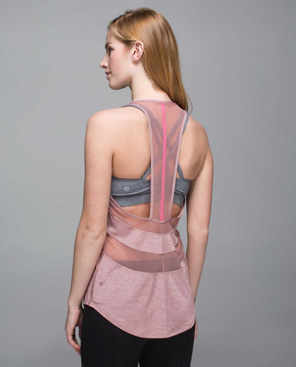 Lululemon If You're Lucky Tank - Heathered Bark Berry / Bark Berry / Raspberry Glo Light