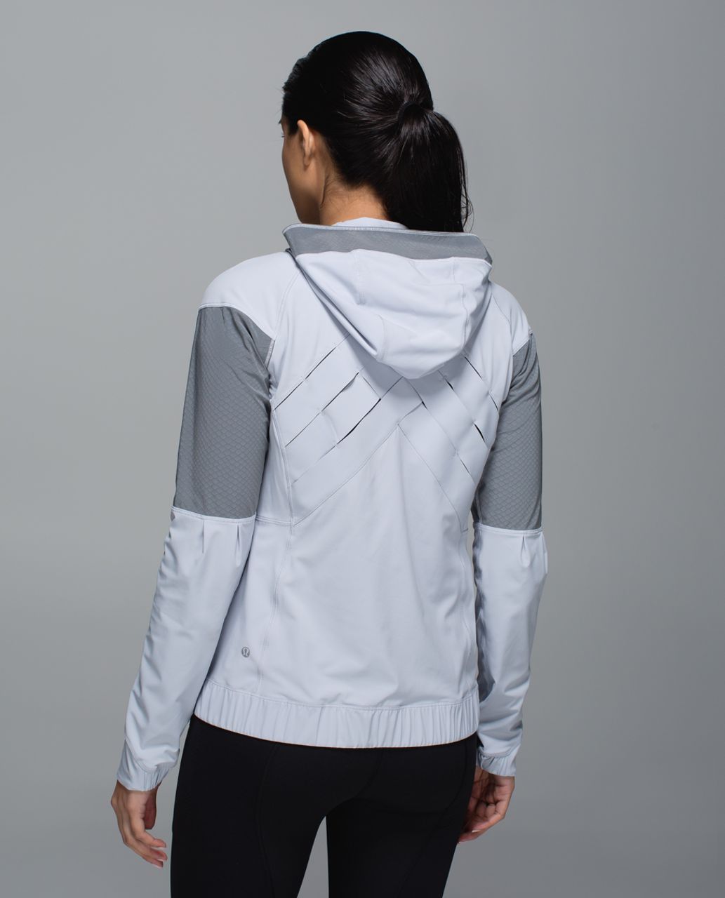 Lululemon Light Speed Jacket - Silver / Black / Silver Fox