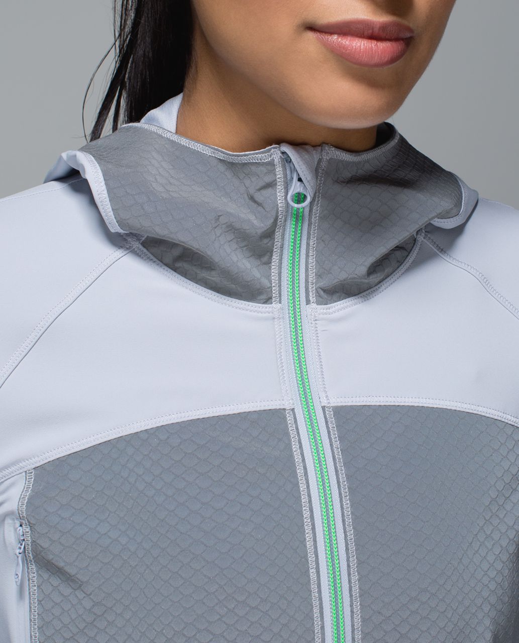 Lululemon Light Speed Jacket - Silver / Black / Silver Fox