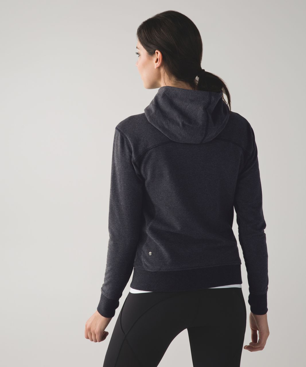 Lululemon On The Daily Hoodie - Heathered Speckled Black / Heathered ...