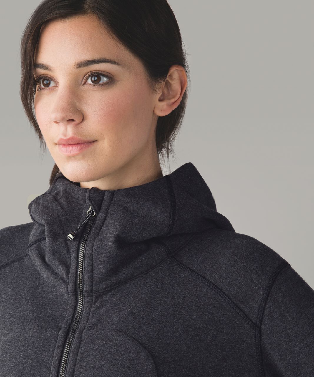 Lululemon On The Daily Hoodie - Heathered Speckled Black / Heathered Black