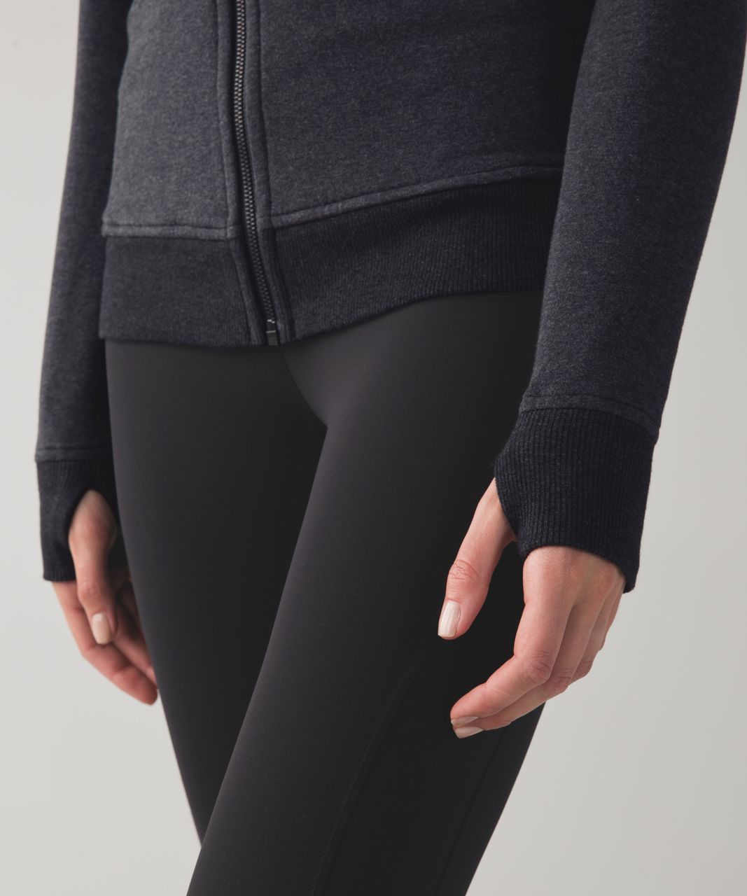 Lululemon On The Daily Hoodie - Heathered Speckled Black / Heathered Black