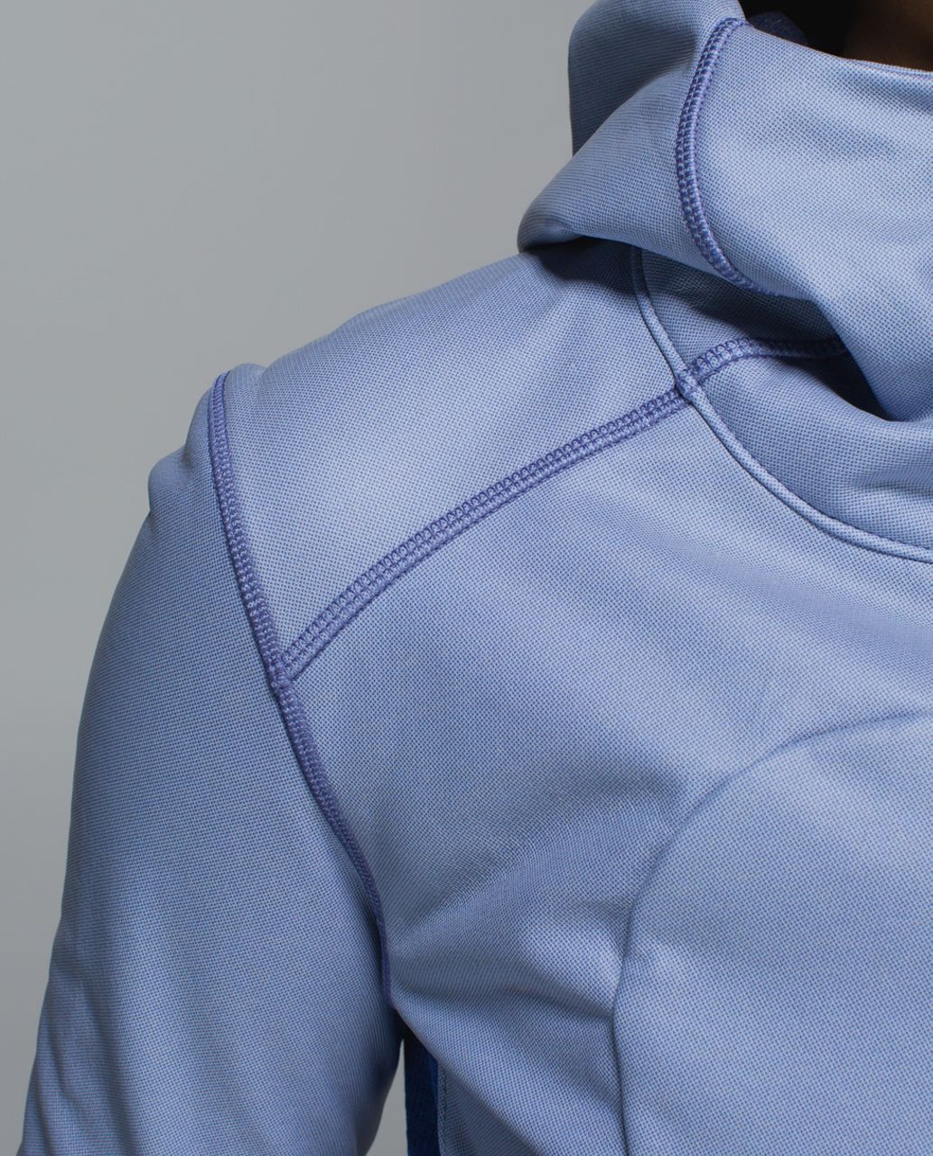 Lululemon On The Daily Hoodie *PU Coated - Heathered Denim Harbor Blue