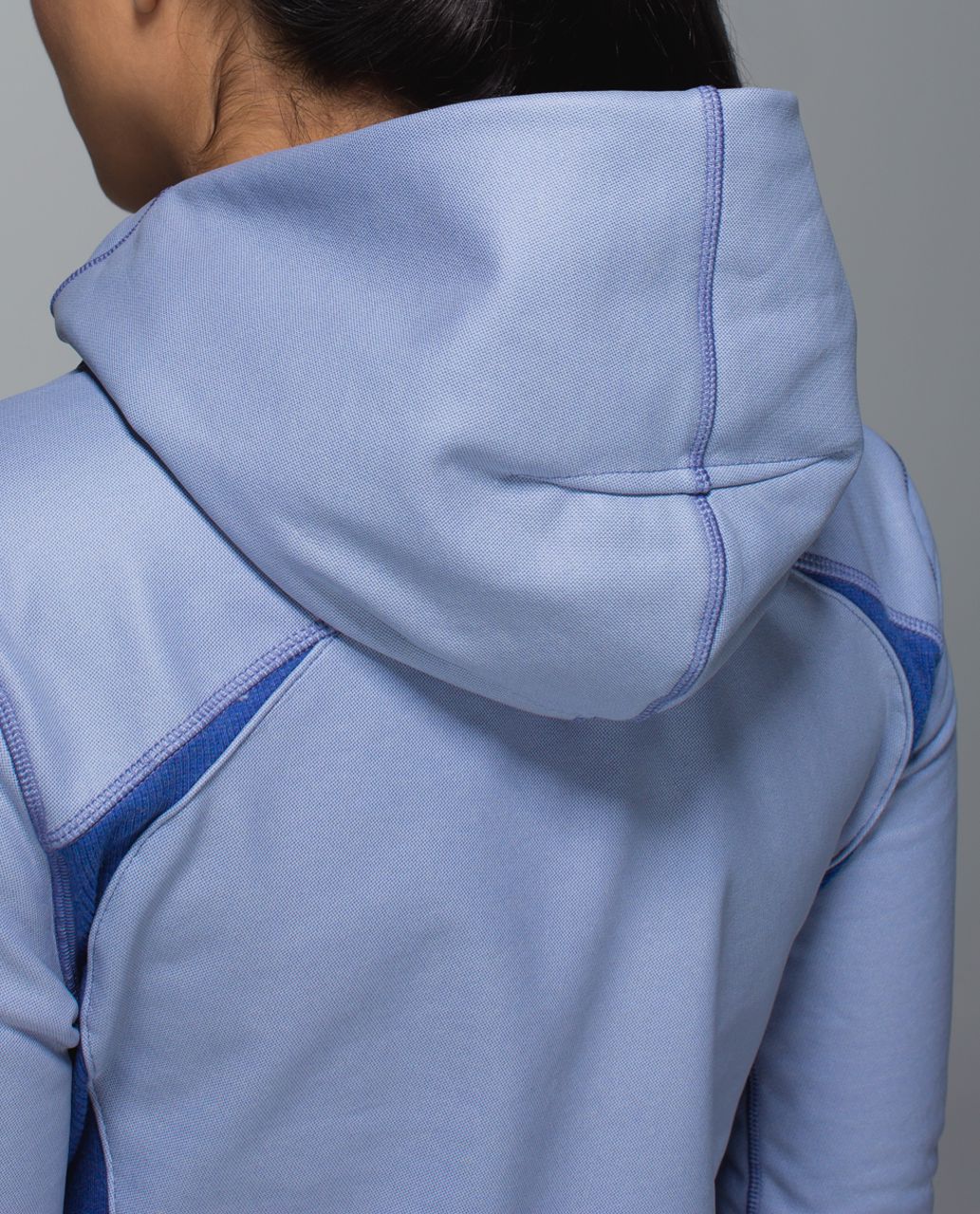 Lululemon On The Daily Hoodie *PU Coated - Heathered Denim Harbor Blue