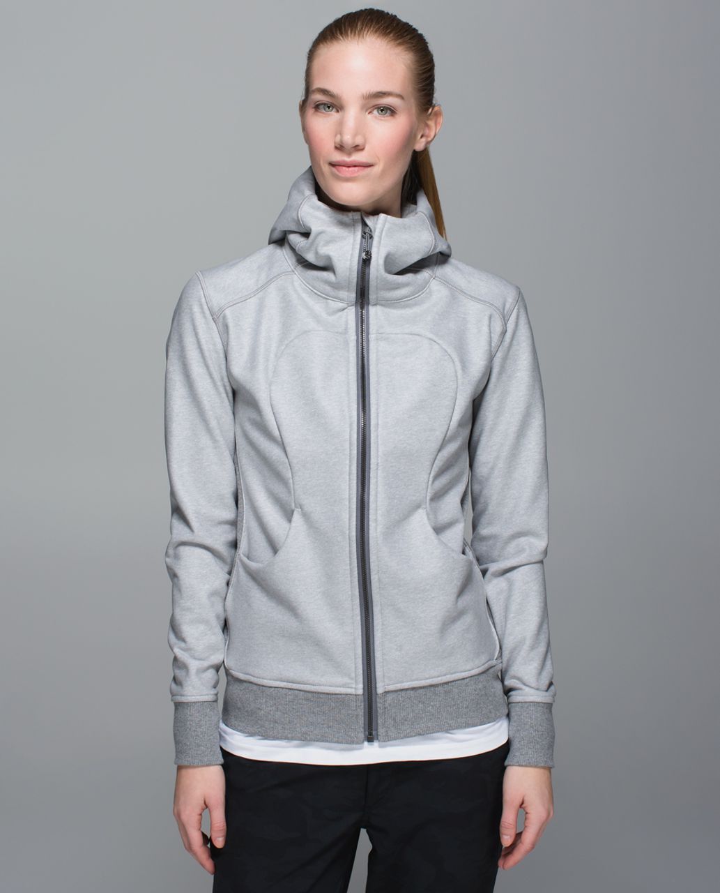 Lululemon On The Daily Hoodie *PU Coated - Heathered Medium Grey