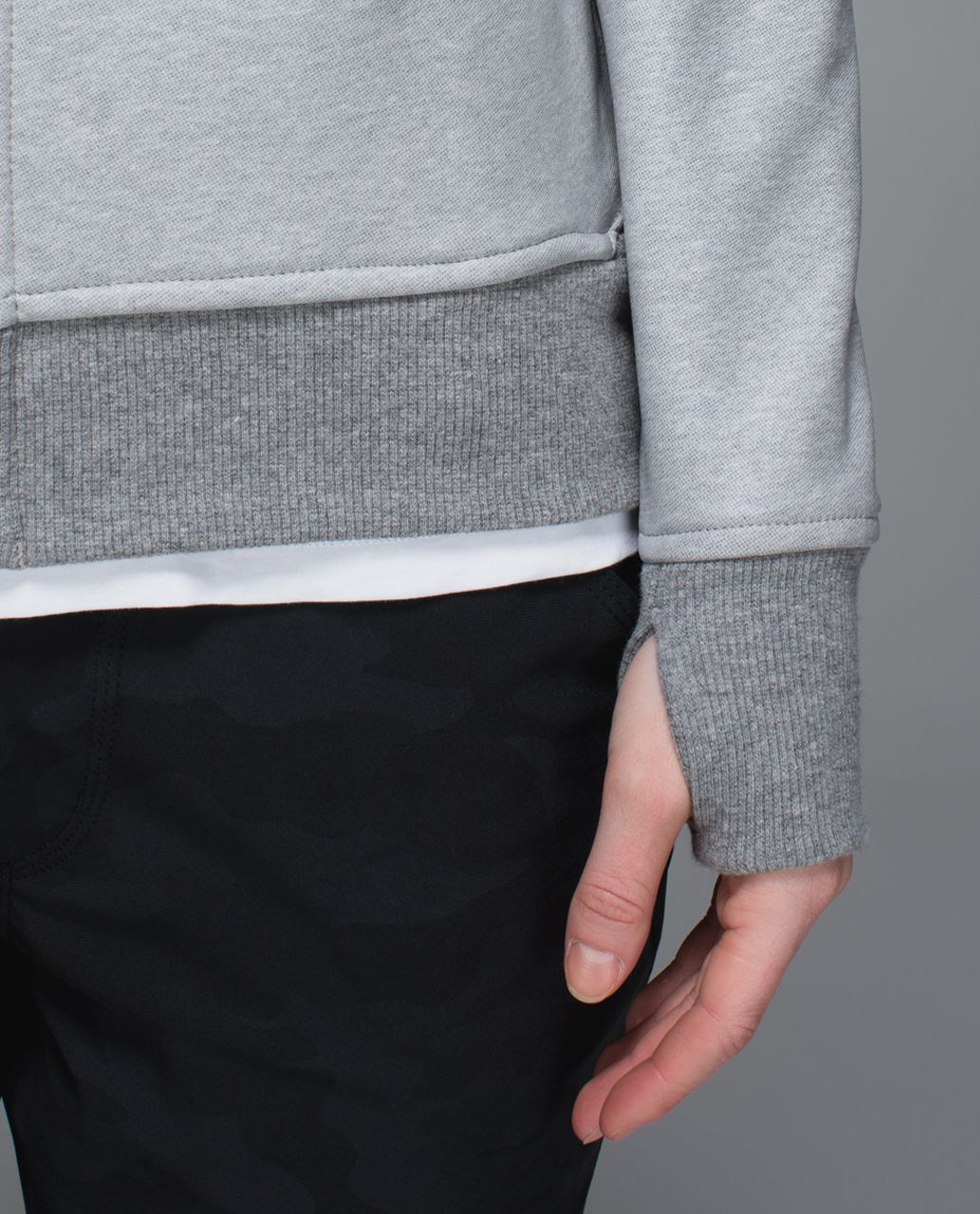 Lululemon On The Daily Hoodie *PU Coated - Heathered Medium Grey