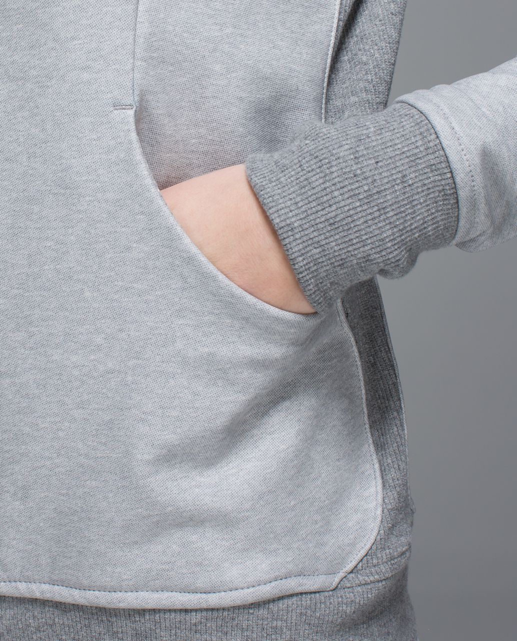 Lululemon On The Daily Hoodie *PU Coated - Heathered Medium Grey