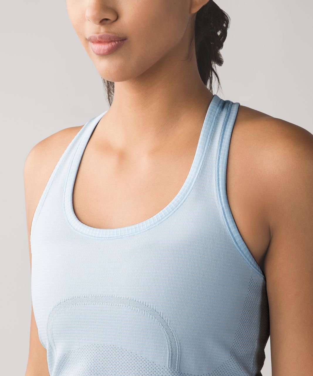 Lululemon Run:  Swiftly Tech Racerback - Heathered Caspian Blue