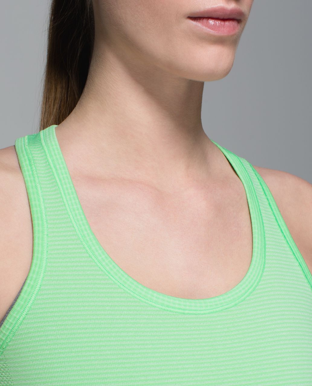 Lululemon Run:  Swiftly Tech Racerback - Heathered Scream Green