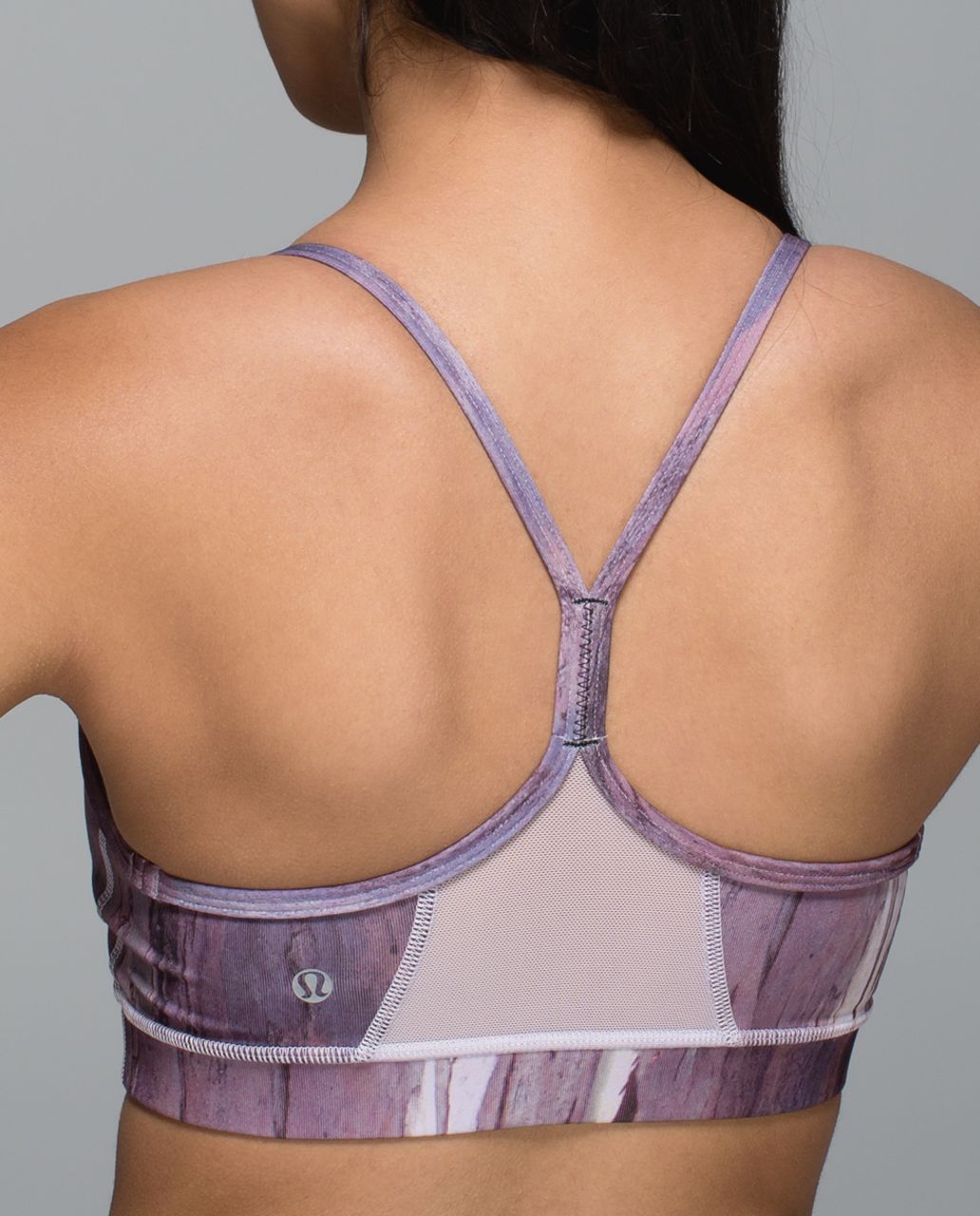 Lululemon Flow Y Bra IV - Mini Hazy Horizon Storm Mauve Bark Berry / Storm Mauve