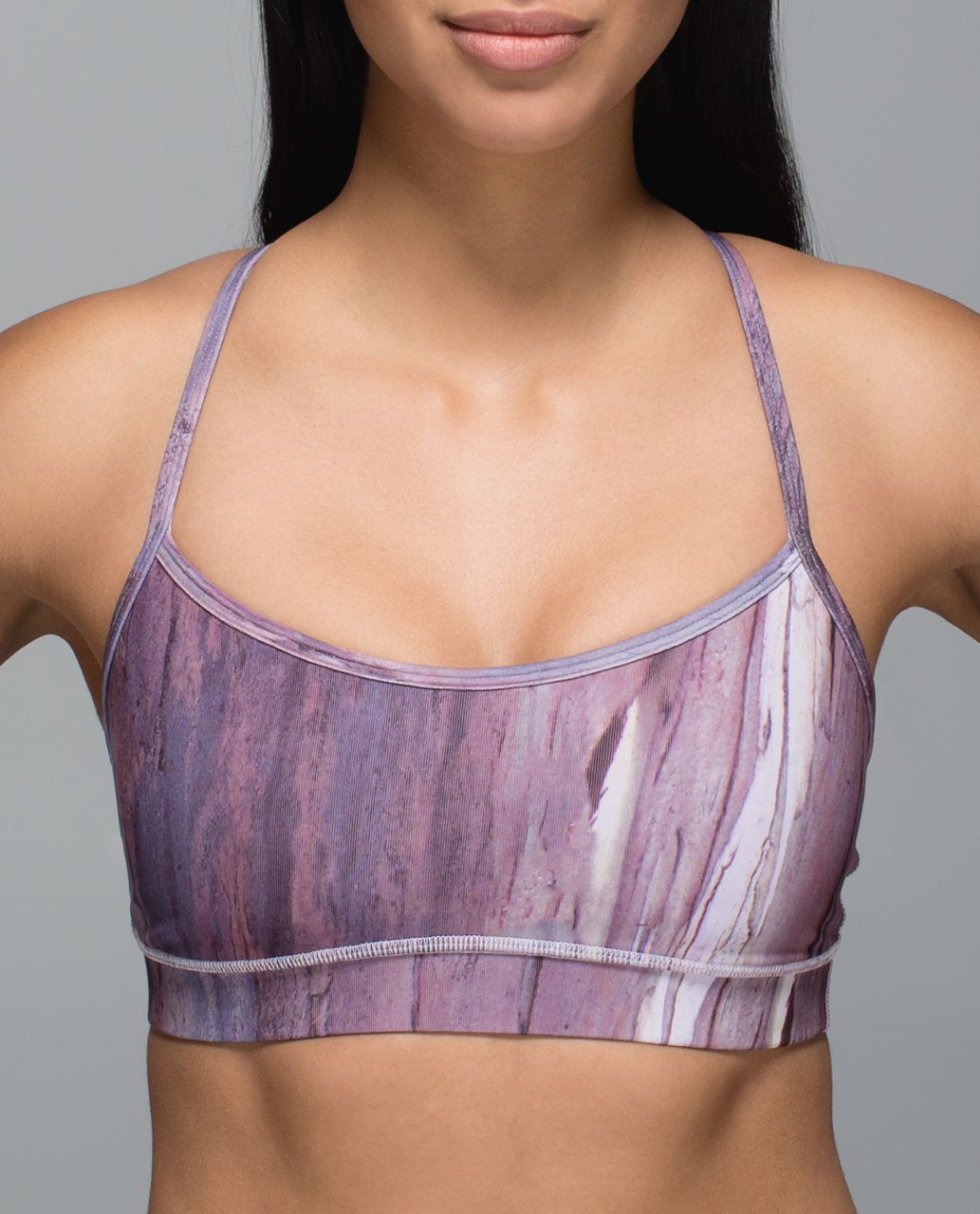 Lululemon Flow Y Bra IV - Mini Hazy Horizon Storm Mauve Bark Berry / Storm Mauve