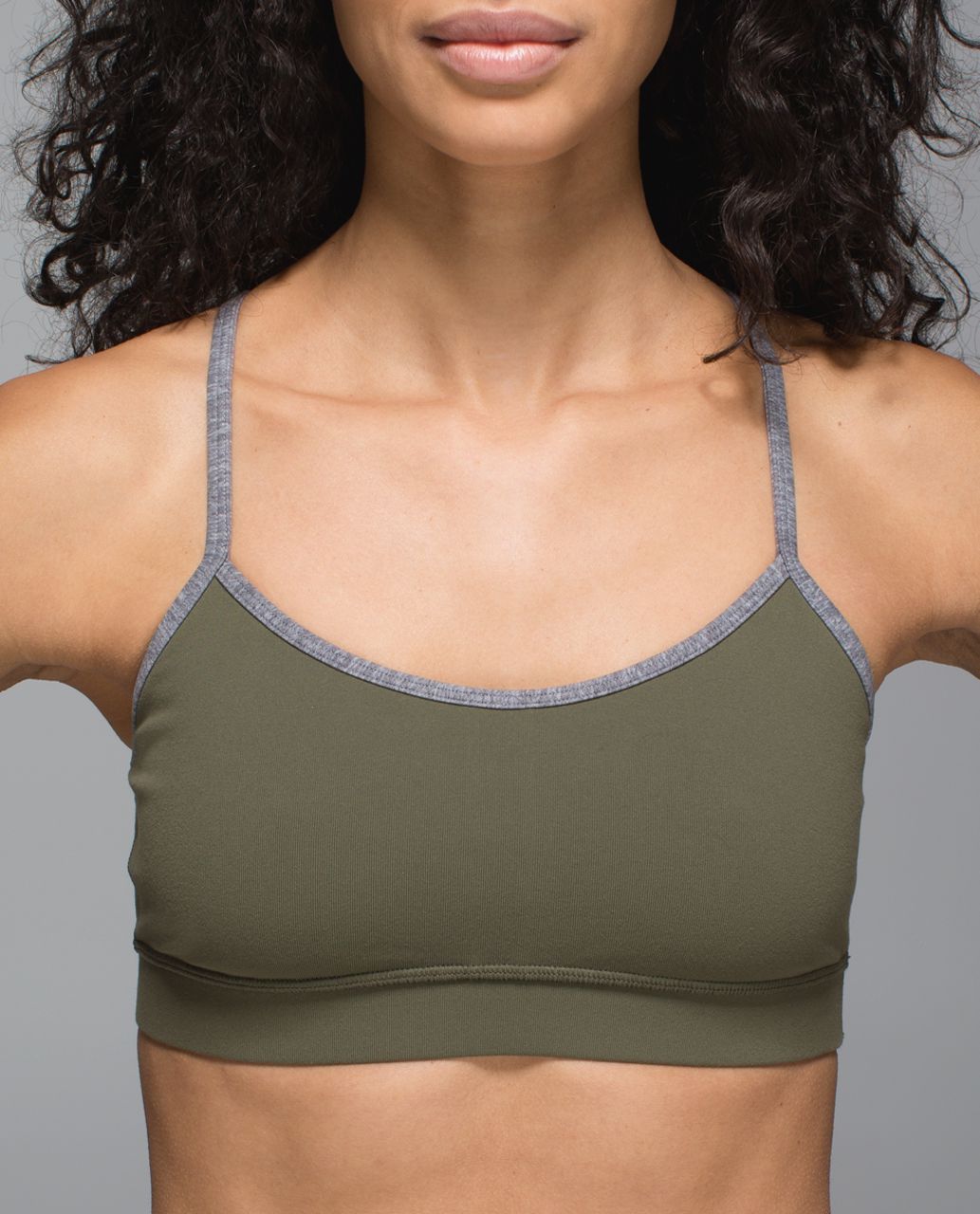 Lululemon Flow Y Bra IV - Savasana Camo 20cm Fatigue Green - lulu fanatics