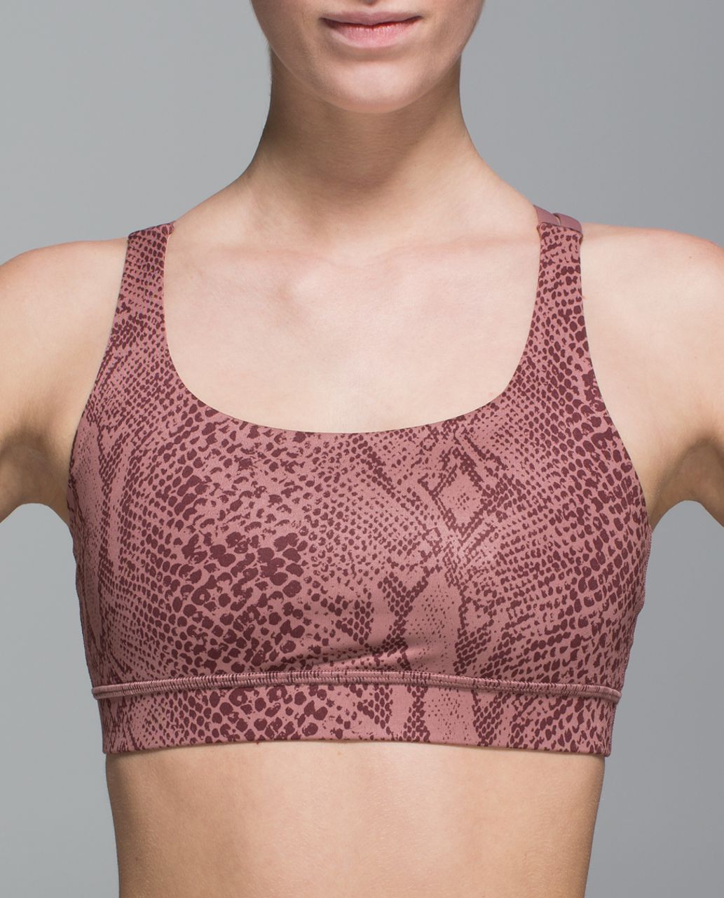 Lululemon Energy Bra - Desert Snake Bark Berry Multi / Bark Berry