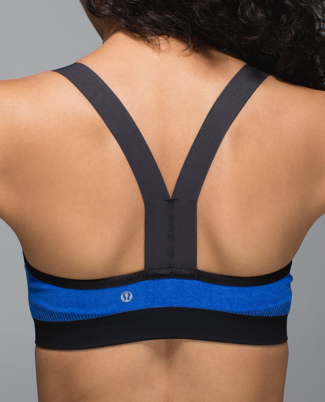 Lululemon Sports Bra Womens 4 Blue XS Hold Your Om Run Athletic Yoga Wide  Strap