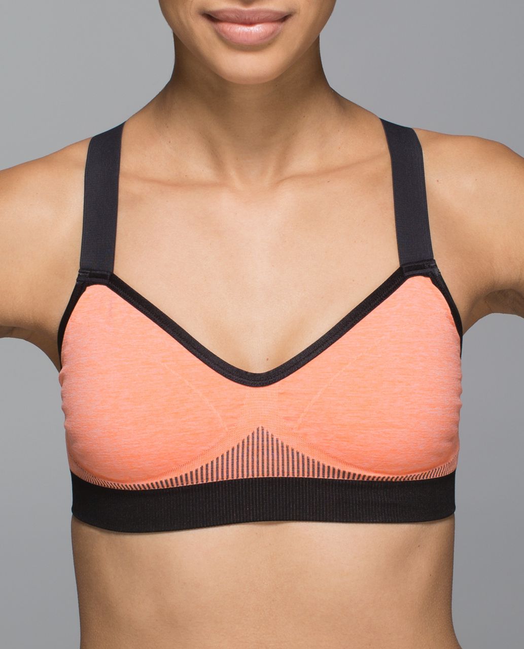 Lululemon Hold Your Om Bra - Heathered Plum Peach