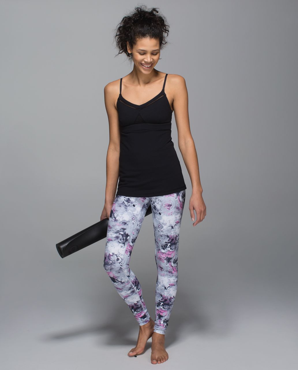 Lululemon Wunder Under Pant *Full-On Luon (Roll Down) - Moody Mirage White Deep Navy