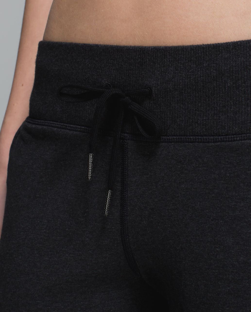 Lululemon No Sweat Pant - Heathered Black - lulu fanatics