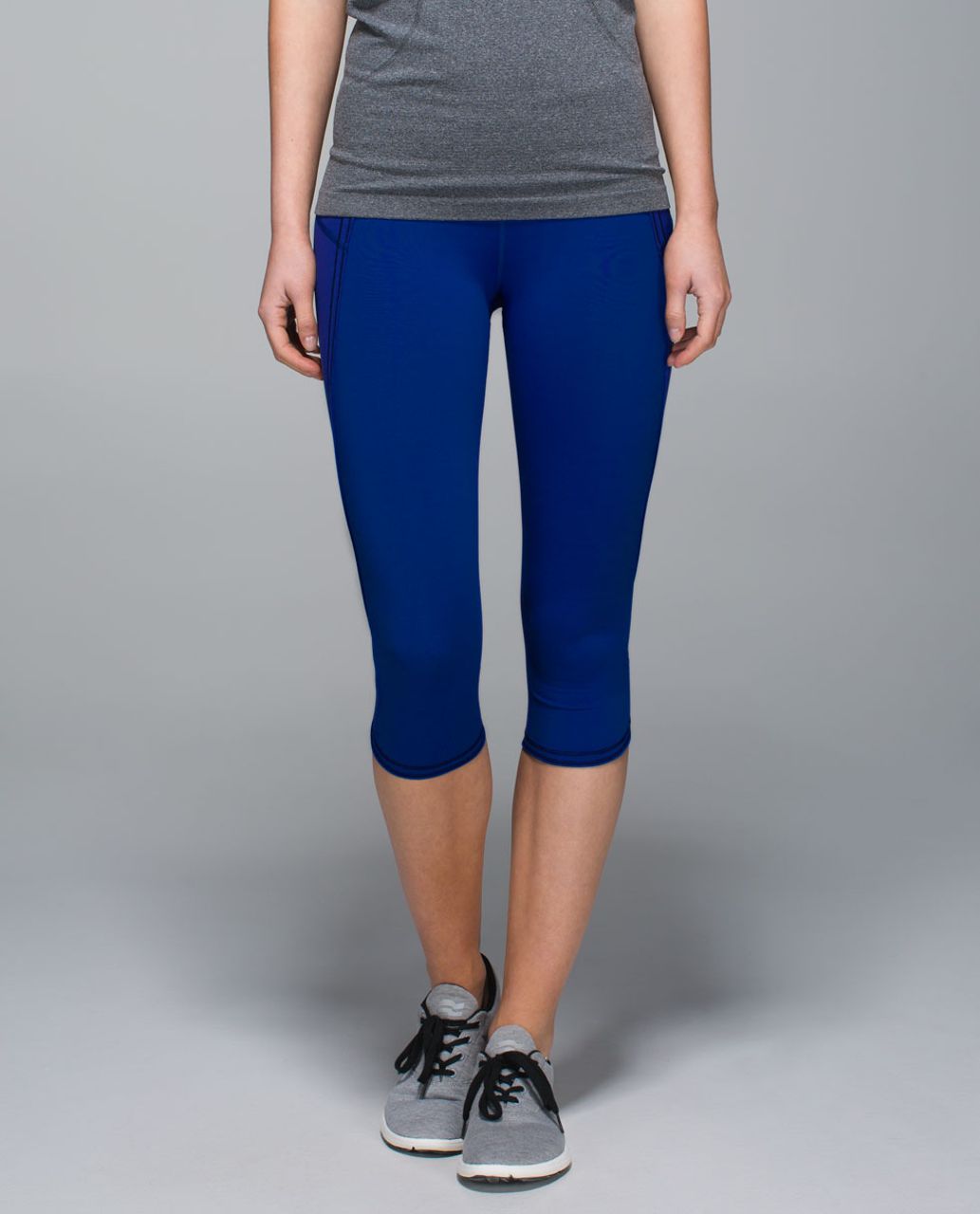 Lululemon Run:  Top Speed Crop - Harbor Blue