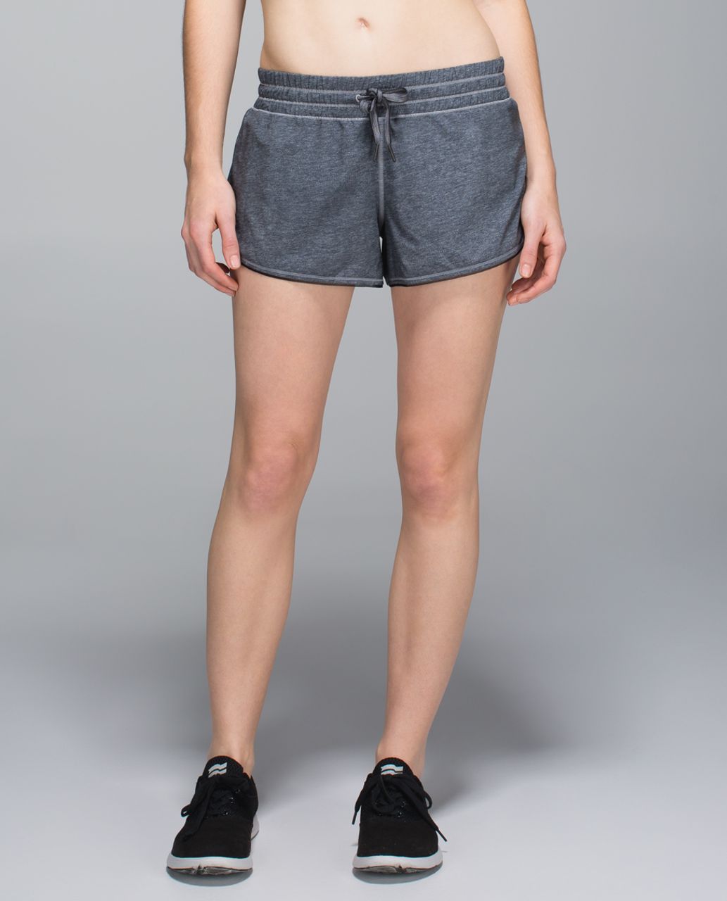 Lululemon Seek The Heat Short - Heathered Texture Printed Greyt Deep Coal