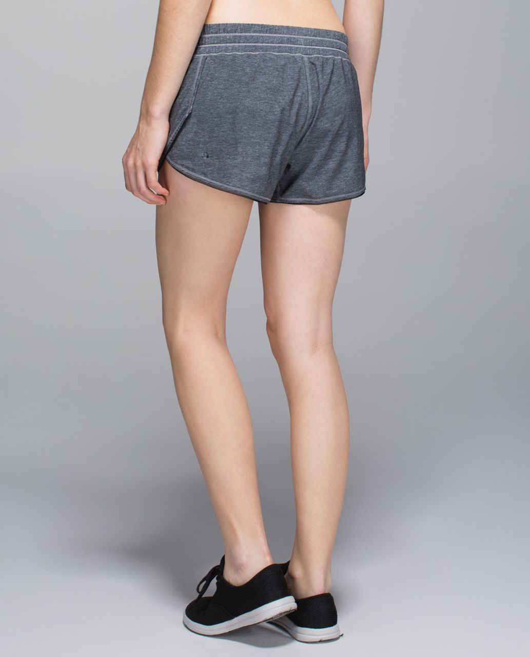 Lululemon Seek The Heat Short - Heathered Texture Printed Greyt Deep Coal