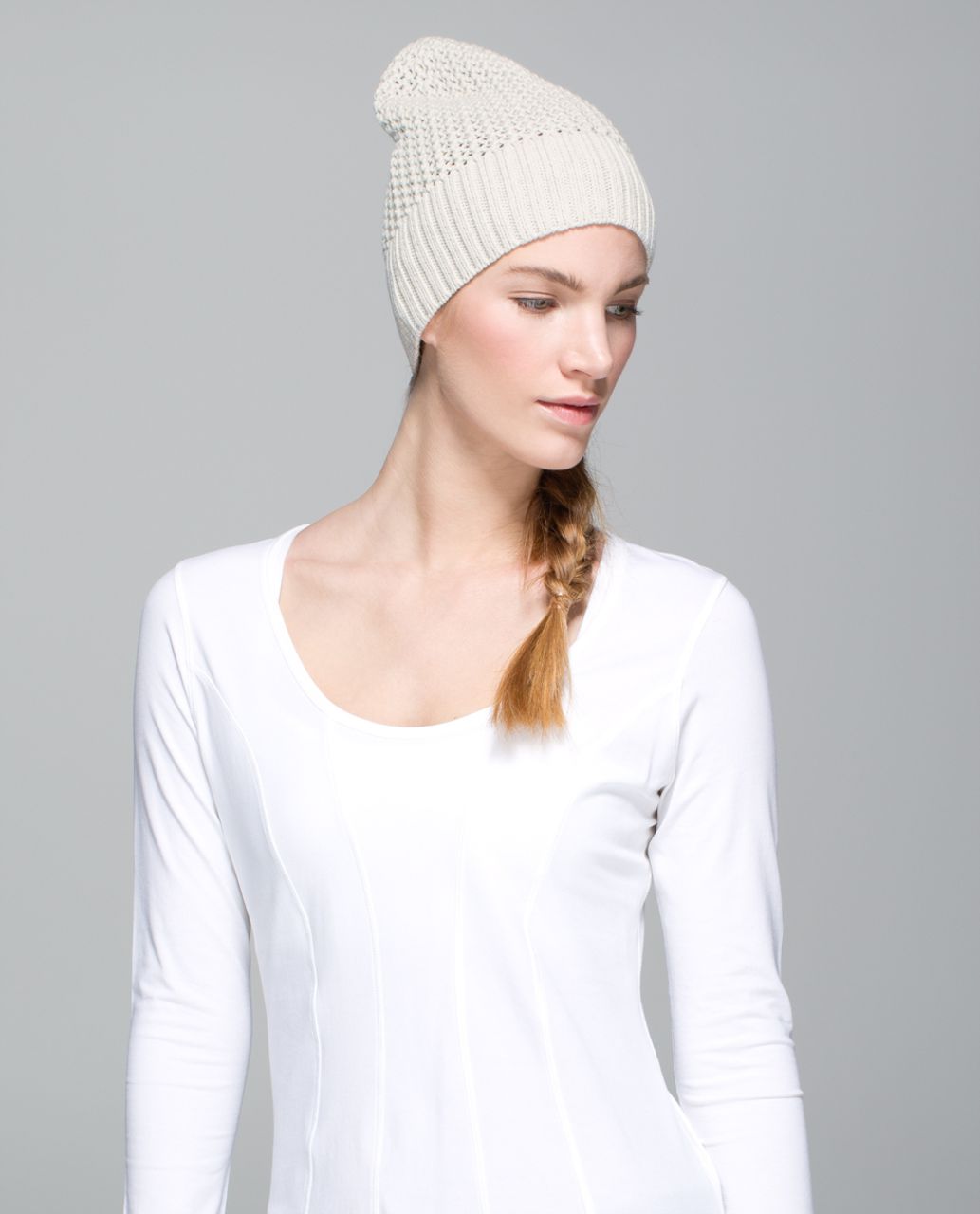 Lululemon Mind Your Practice Toque - Silver Spoon / White