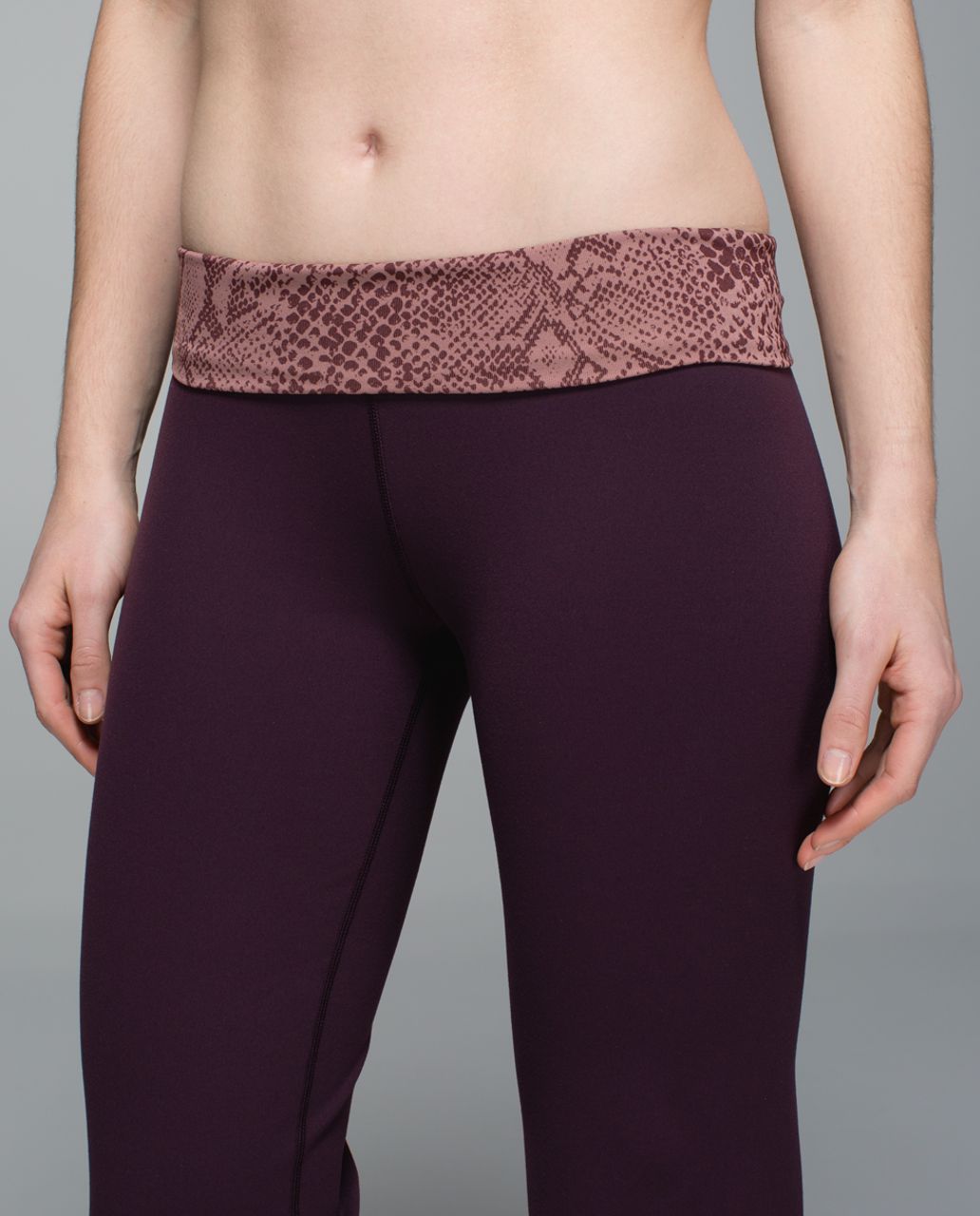 Lululemon Groove Pant II *Full-On Luon (Roll Down - Tall) - Black Cherry / Desert Snake Bark Berry Multi