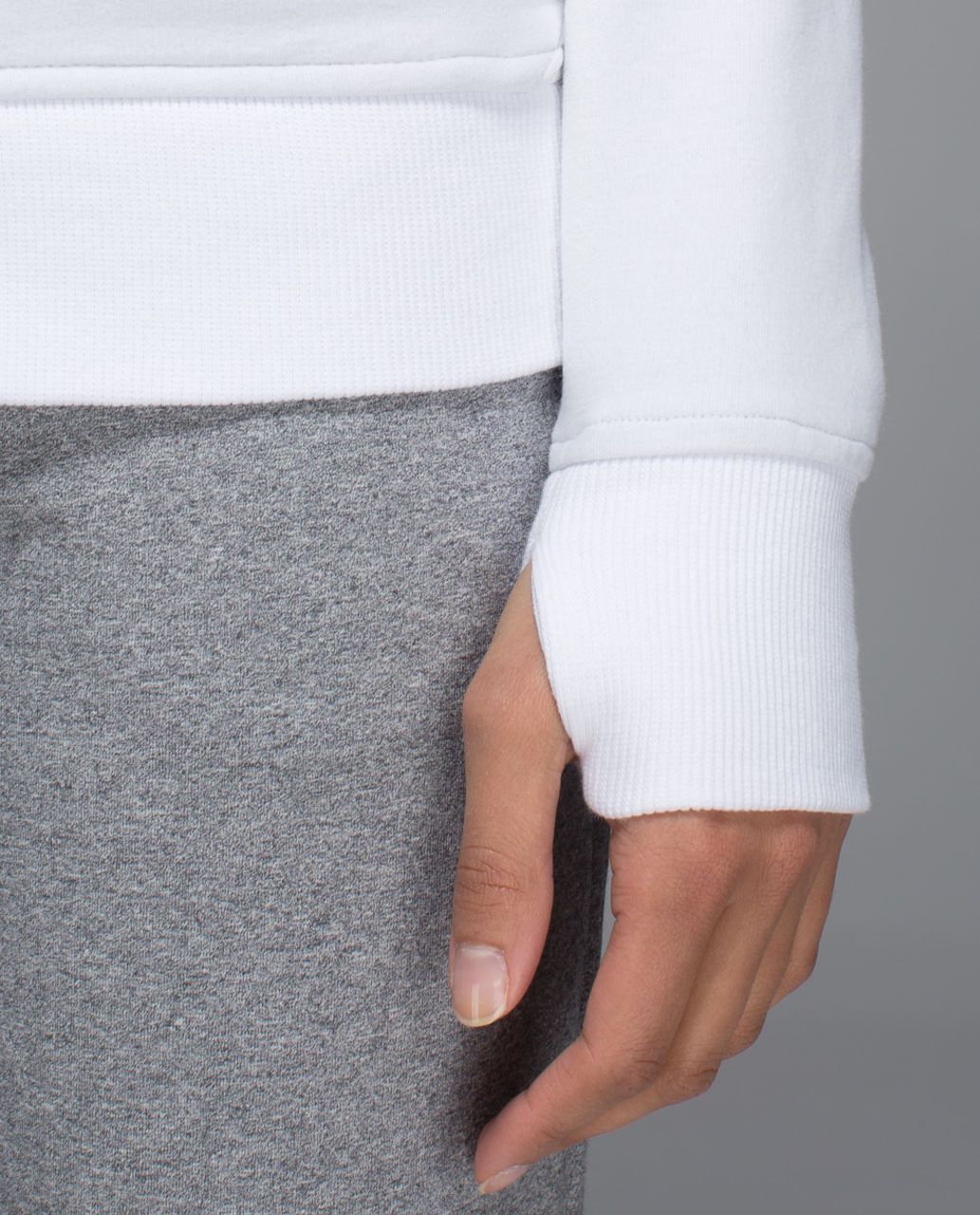 Lululemon On The Daily Hoodie - White / Silver Spoon / White / Heathered White