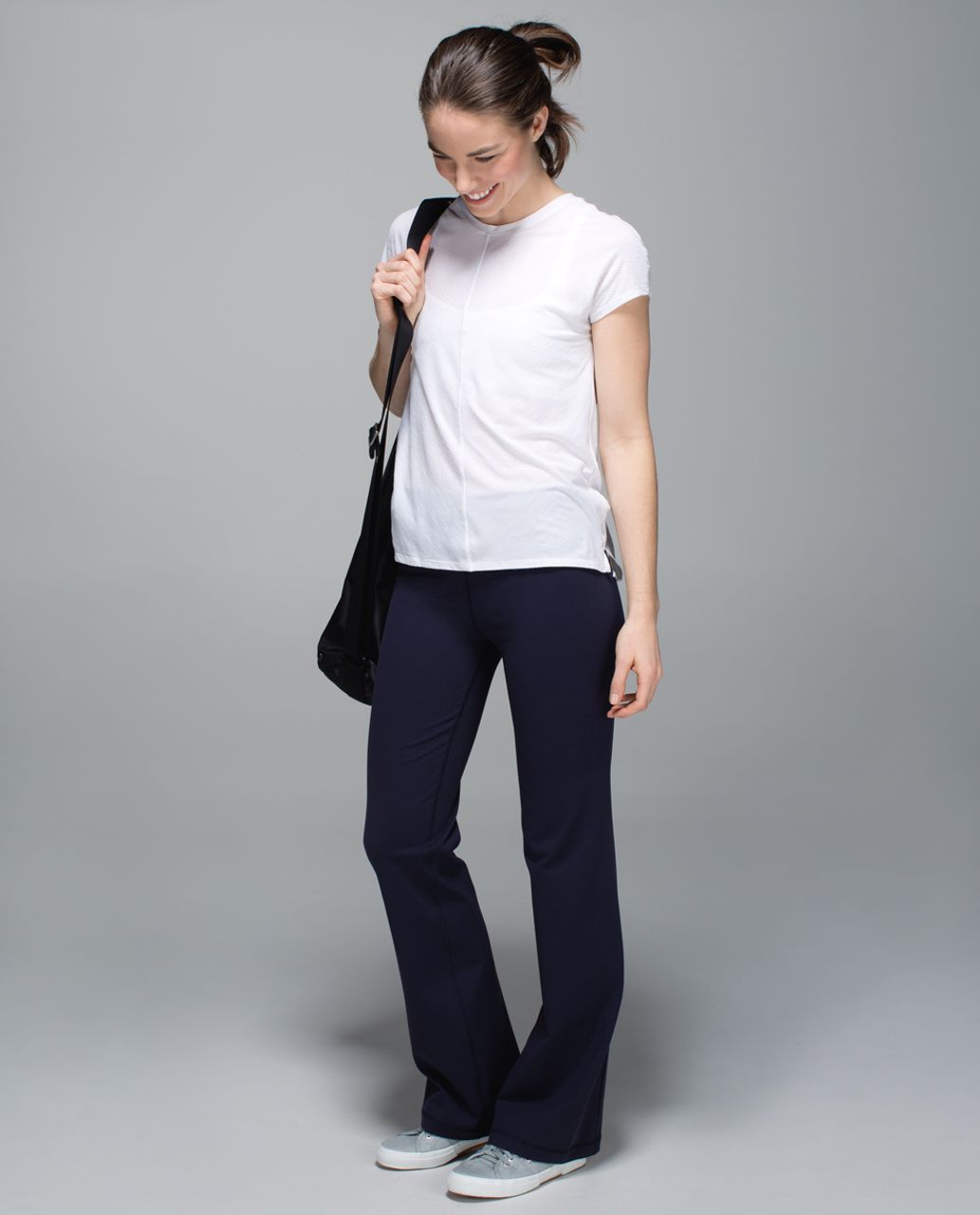 Lululemon Groove Pant II *Full-On Luon (Roll Down - Regular) - Naval Blue / Mystic Jungle Hawk Blue Harbour Blue