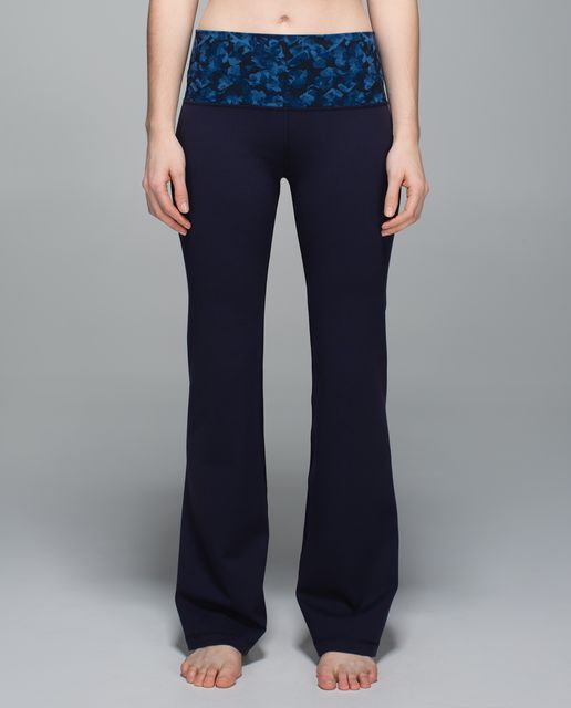 Lululemon Groove Pants Flare Leggings Reversible Gray Blue Y2K Yoga small