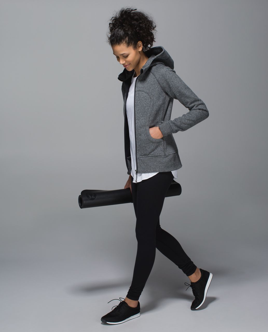 Lululemon Scuba Hoodie II - Heathered Speckled Black