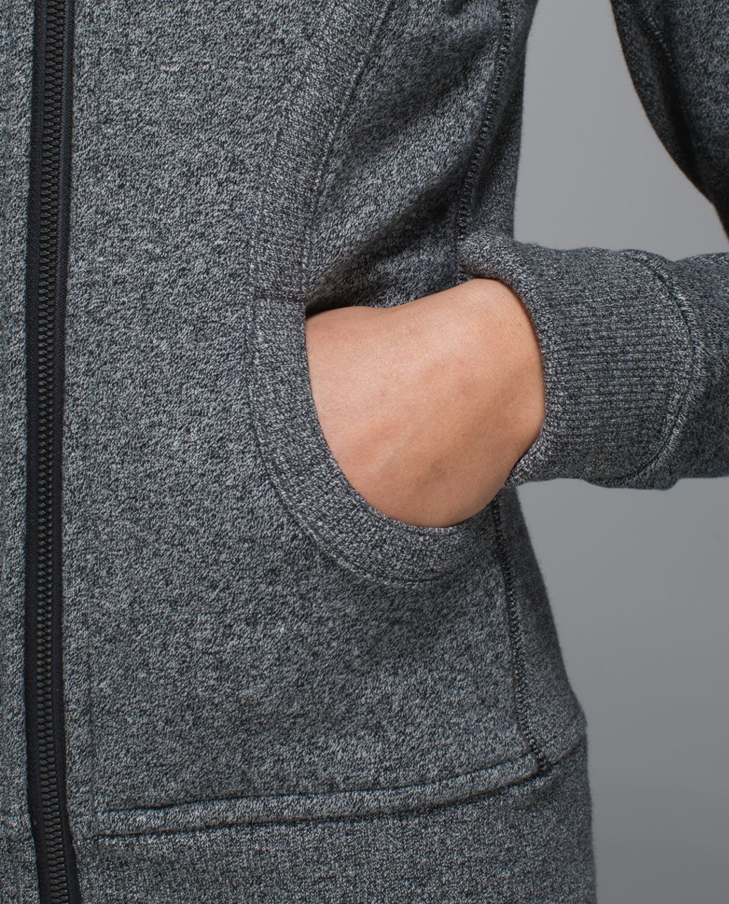 Lululemon Scuba Hoodie II - Heathered Speckled Black