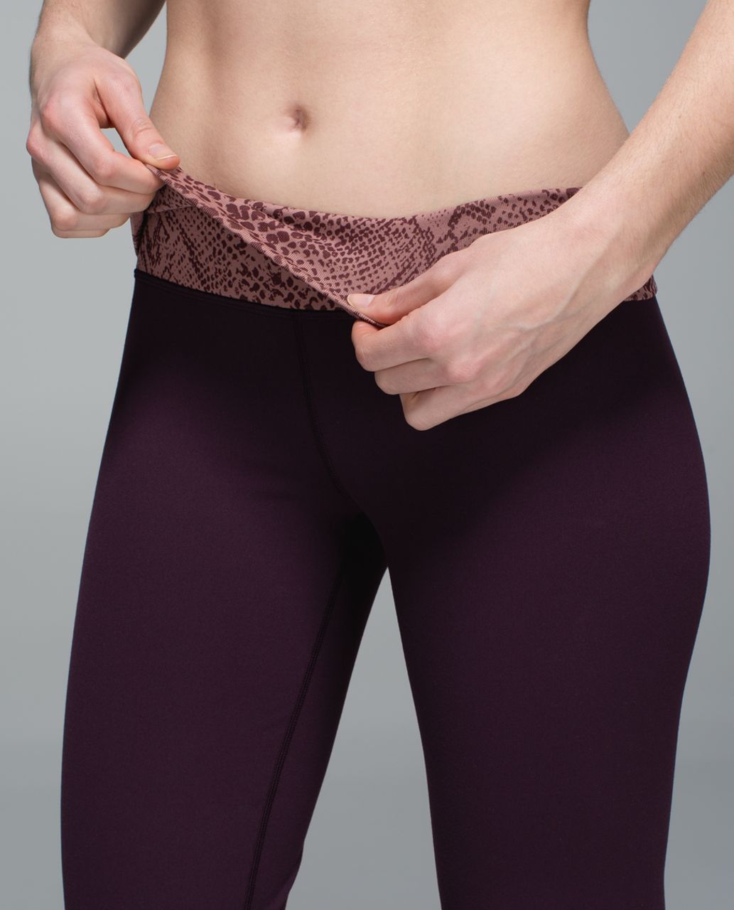 Lululemon Groove Pant II *Full-On Luon (Roll Down - Regular) - Black Cherry  / Star Crushed Black Cherry Black - lulu fanatics