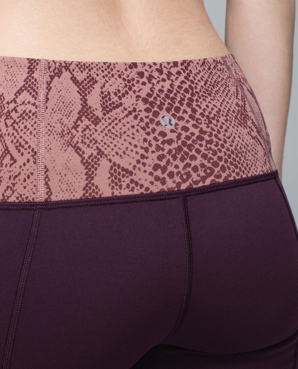 Lululemon Groove Pant II *Full-On Luon (Roll Down - Regular) - Black Cherry / Desert Snake Bark Berry Multi